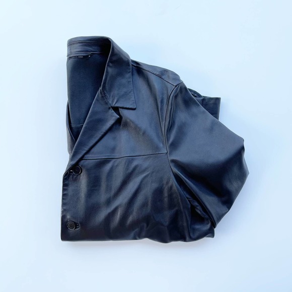 Hugo Boss Black Leather Lambskin Jacket